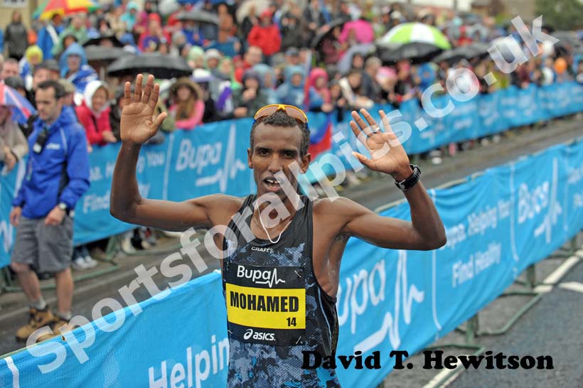 Mustafa Mohamed after finishing the 2012 BUPA GNR.